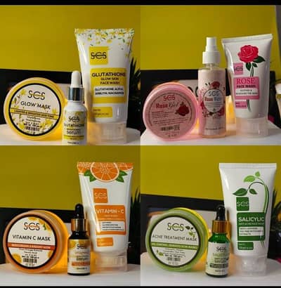 SES Skincare Facial Sets | Glow, Rose, Vitamin C & Acne