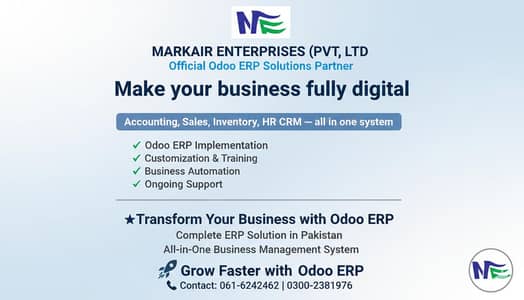 ODOO ERP SOFTWARE (MARKAIR)