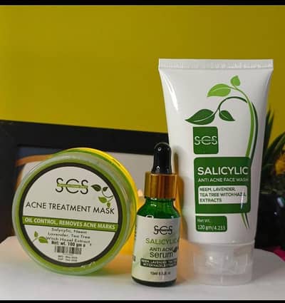 SCS Salicylic Acne Range – Facewash, Mask & Serum | New”