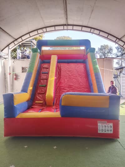 jumping castle slide magic show