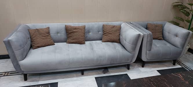 Sofa Set 5 seater wooden structure brand new condition