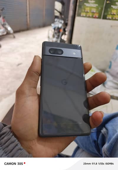 Google pixel 7a with box and accessories 10/10 condition.