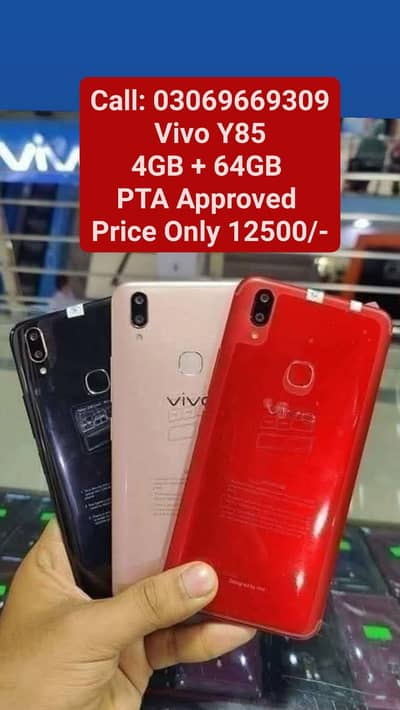 Vivo Y85 PTA Approved With Box 8GB + 256GB 10by10 With Warranty