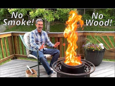 Wood pellets for fire pit and chimney
