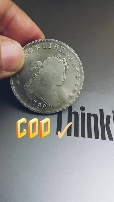 USA 1798 LIBERTY DRAPPED BUST DOLLAR | USA OLD COIN | USA RARE COIN |