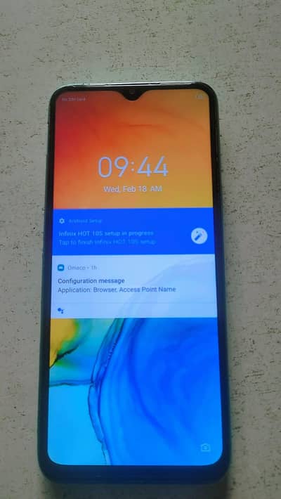 INFINIX HOT 10S (with box and CHARGER ) bettry 6000MH