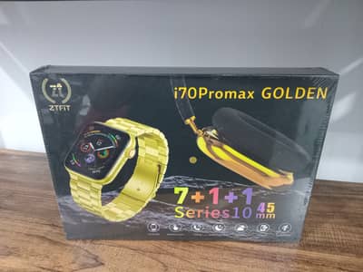 i70 Pro Max 9 in 1 Series 10 Smartwatch with 2 Straps and Headset