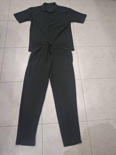 Dark Green Texture Resort Shirt and Trouser.