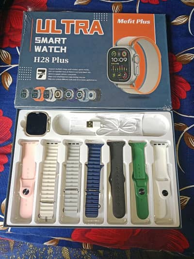 ultra 2 Smart watch with 7 straps WhatsApp Facebook (0328+6498423)
