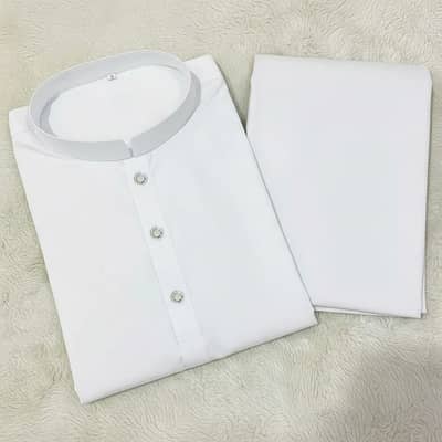 2 piece mens stiched wash and wear plain kurta pajama online delivery