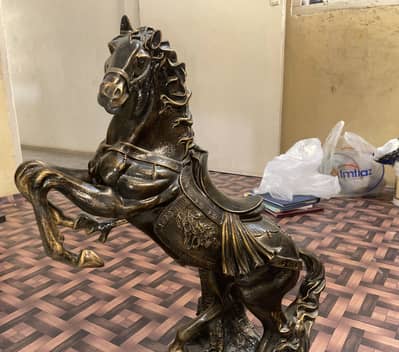 Elegant bronze finish Rearing Horse Showpiece. Premium decore
