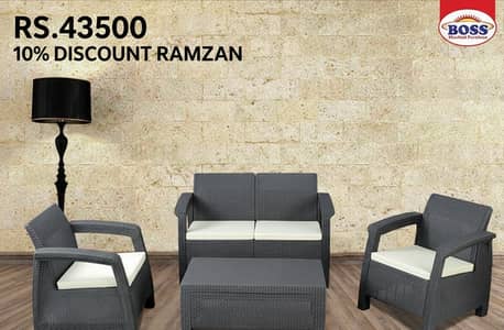  BOSS Luxury 5-Seater Sofa Set | Pure Plastic | Ramzan Sale!
