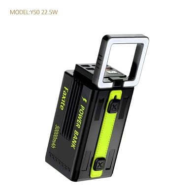 Faxite Y50 Power Bank 50000mah 22.5w Fast Charging with LED Light