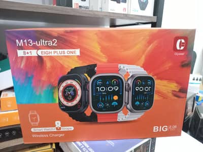 M13 Ultra2 Smartwatch 9 in 1 Set with 8 Straps Smartwatch