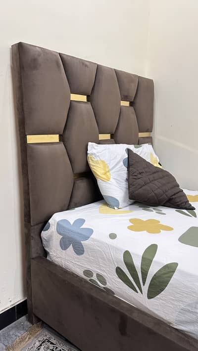 Barely Used Single Bed with 10 inch spring mattress