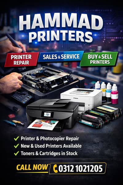 Black Copper Thermal & Laser Printer Repairing Service - Karachi"