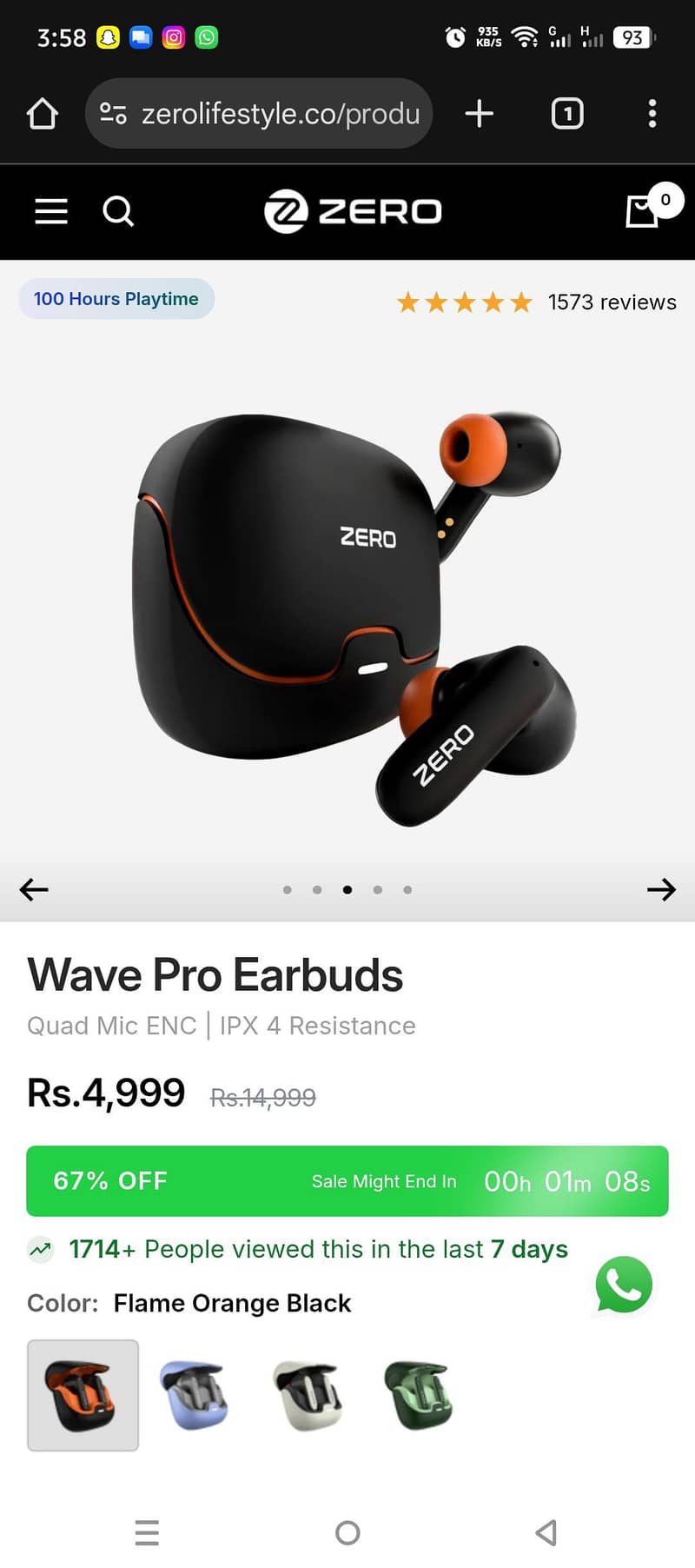 Wave Pro Earbuds | ZERO 4