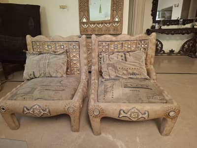 High quality fibreglass furniture available for sale.
