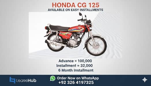 Honda CG 125 2026 Modal On Easy Installment ( Lahore only )