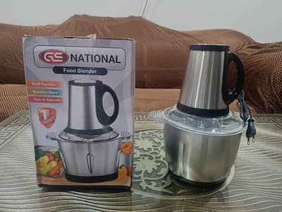 Electric 3L Stainless Steel Meat Grinder/Chopper/Blender with 4 Blades