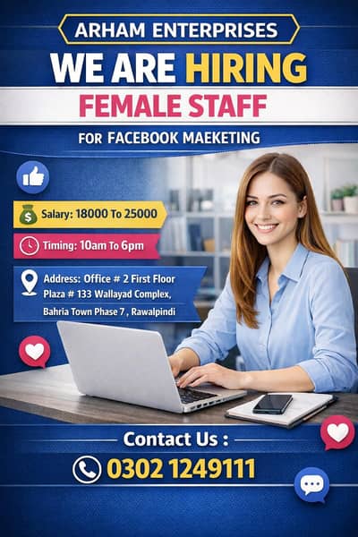 Female Staff Required || Marketing Jobs || Urgent Hiring || Jobs