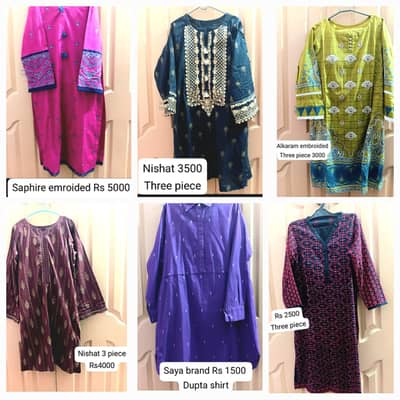 Branded Ladies 3 Piece & Kurti Collection – Sapphire, Nishat, Alkaram