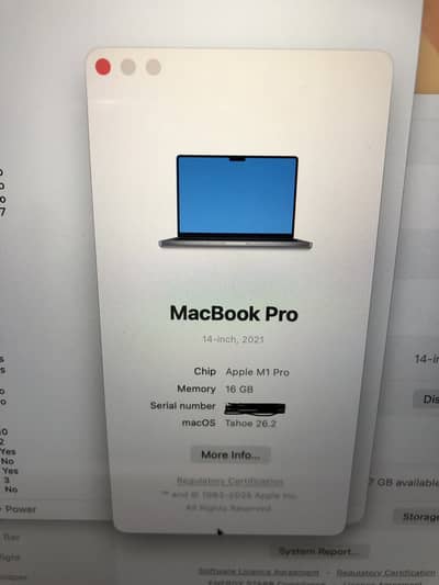Macbook M1 Pro.  2021/14inch Macbook for Sale