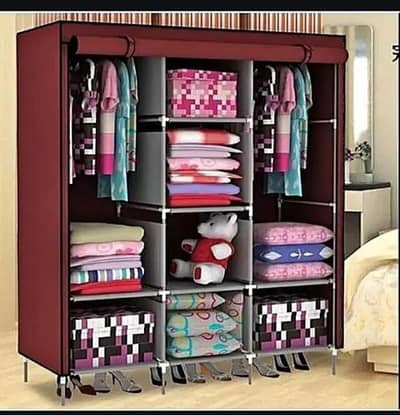 3 Door Folding Wardrobe Cupboard 88130