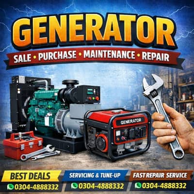 GENERATOR SALE | PURCHASE | MAINTENANCE | REPAIR