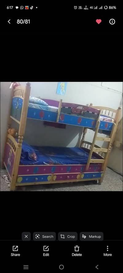 dubbel stori bed with mattress