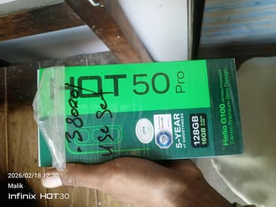 Hot 50 pro with box All ok