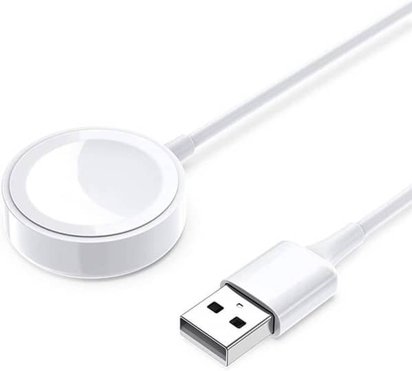 Smart Watch Fast Charging Cable for T800 T900 T10 Z55 S9 Ultra — Magnetic USB Charger for Apple Watch iWatch 6/5/4/3/2/1