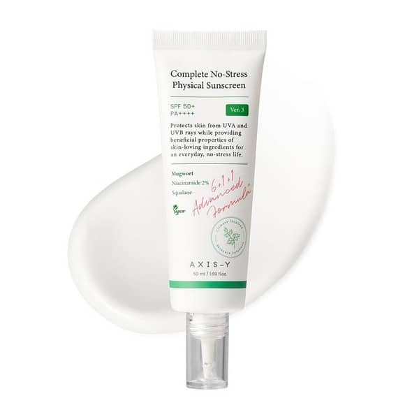 AXIS-Y Complete No-Stress Physical Sunscreen V3 SPF 50 Mineral Sunscreen