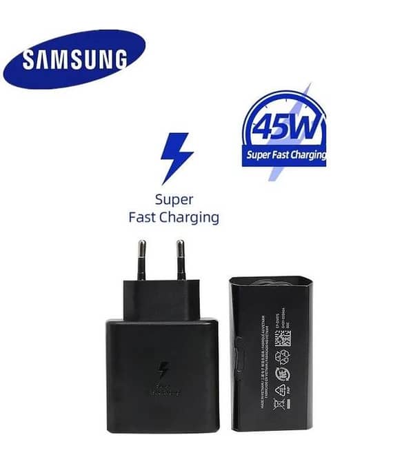 45W USB-C Fast Charger for Samsung Galaxy S25/S24/S23/S22/S21 and Note Ultra series