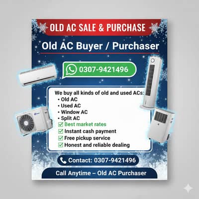 Old AC Buyer / Old AC / Used AC / Window AC / Split AC Purchaser