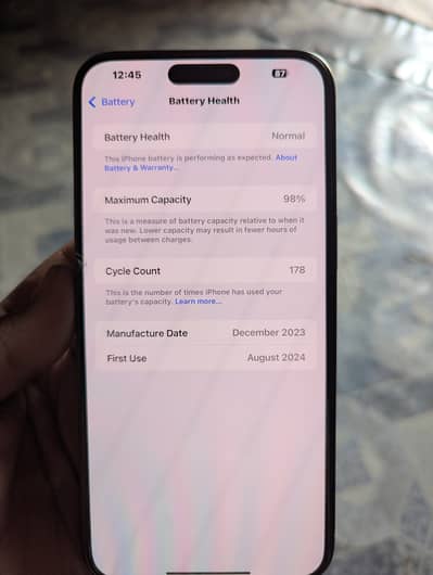 I phone 15 pro max 256gb