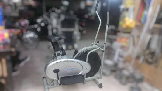 Elliptical cycle exercise cycling machine magnetic spin bike cross gym