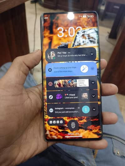 sprx edge 20 pro 16 256 with box glas crk back all ok gaming phone