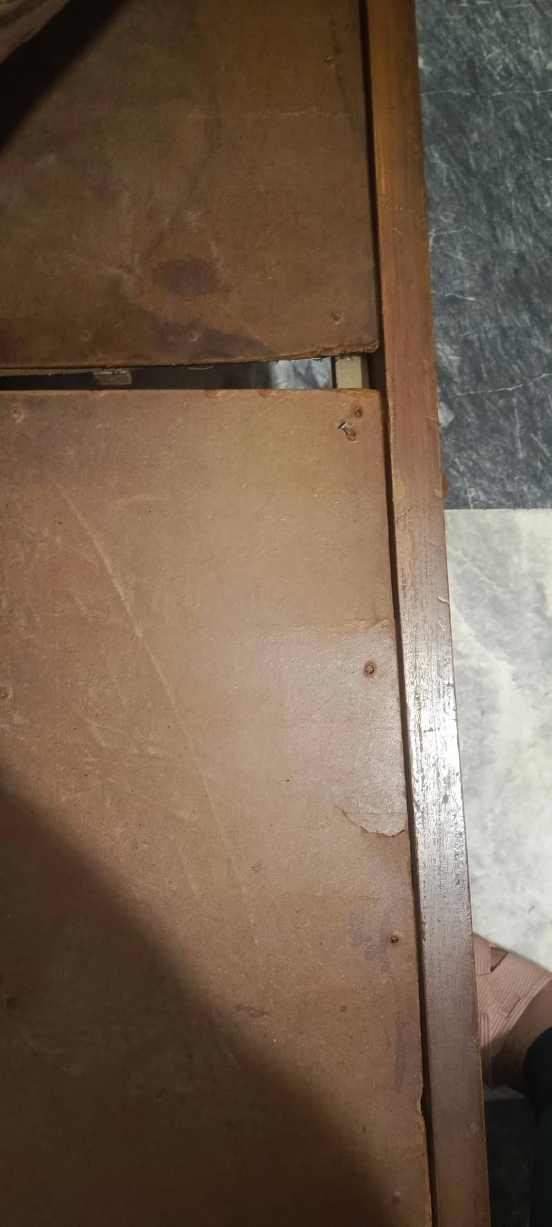 Double Bed Foam & Dressing Table Solid Wood 5