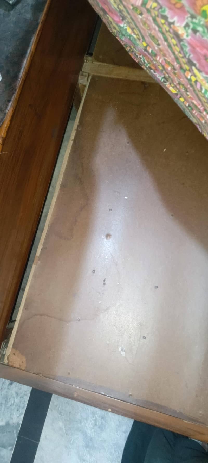 Double Bed Foam & Dressing Table Solid Wood 7