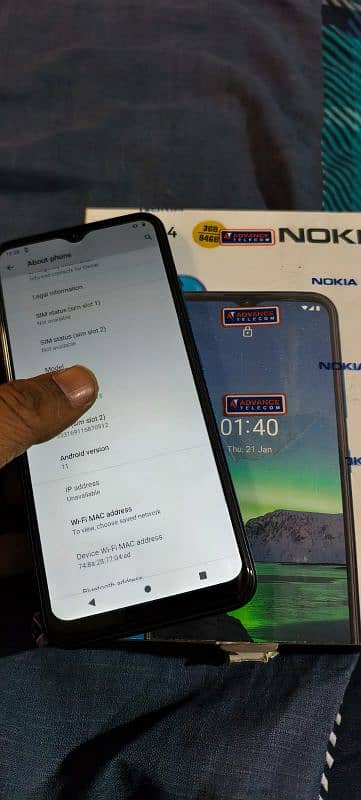 Nokia 1.4 good condition 4GB 64GB seald complete saman