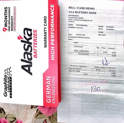 Alaska Battery A60L 12V 42Ah – Excellent Condition