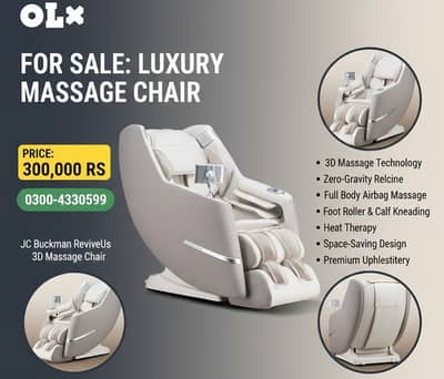 JC Buckman ReviveUs 3D Massage Chair | Electric Massager | Recliner