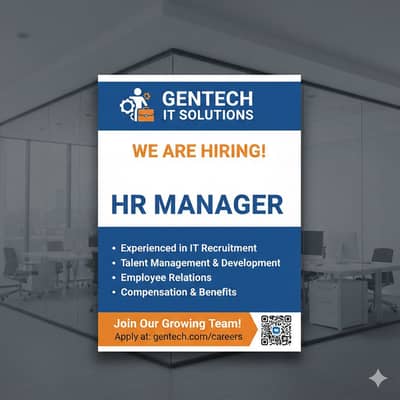 Hiring HR Manager for Our Company