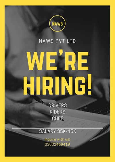 Hiring Drivers and Riders