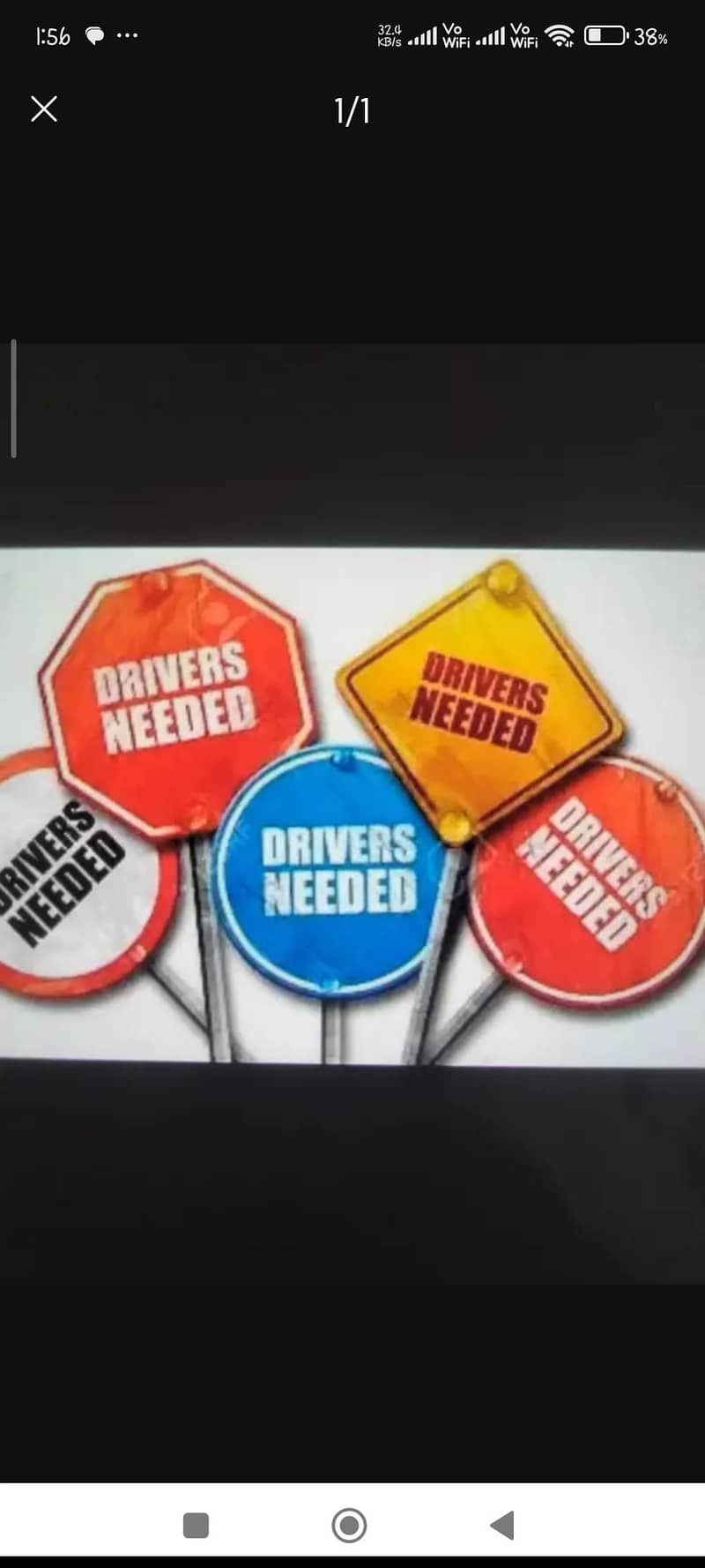 URGENT DRIVER NEEDED 0