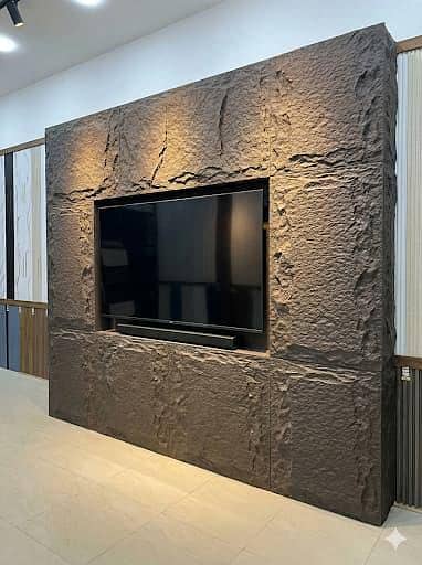 Pu Stone-wallpanel-Vinyl flooring-Wpc wall panel-Ceiling-3D Wall paper