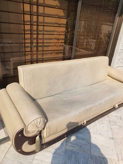 Cozy Light Brown Sofa Bed | Used | Perfect Blend of Style & Comfort!