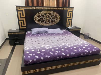 Bed Set With Mattress Side tables Dressing