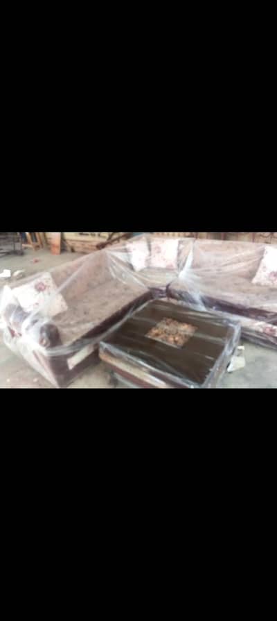 new sofa set with table . contact number 03198200360